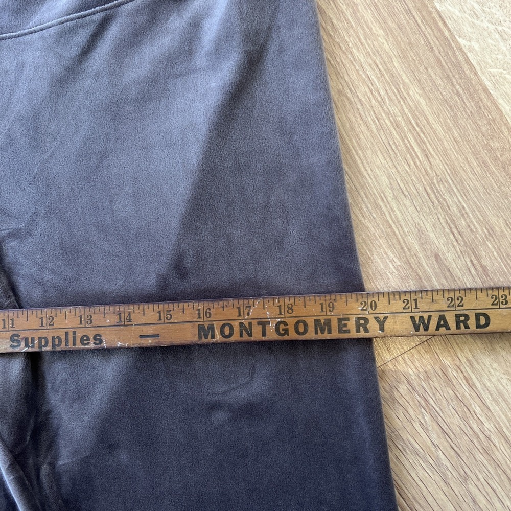 Pure Jill Lounge Pants Size 2X High Waisted Velour Brown Cozy Comfy Leggings - Picture 9 of 14